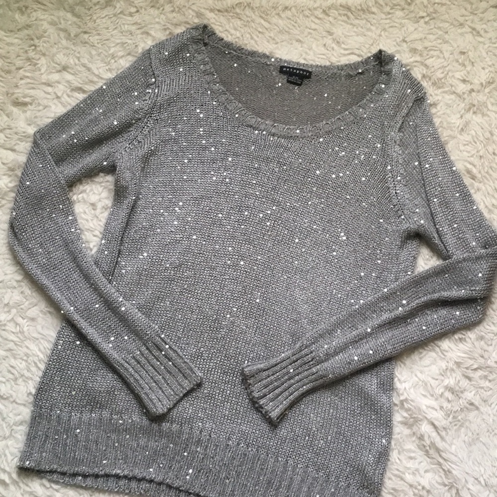 Sequin Silver sweater